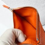 Hermes Dogon Duo Wallet Orange with Togo Leather and Palladium Hardware #OOKL-2 - Image 31