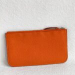 Hermes Dogon Duo Wallet Orange with Togo Leather and Palladium Hardware #OOKL-2 - Image 25