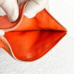 Hermes Dogon Duo Wallet Orange with Togo Leather and Palladium Hardware #OOKL-2 - Image 30
