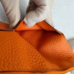 Hermes Dogon Duo Wallet Orange with Togo Leather and Palladium Hardware #OOKL-2 - Image 29