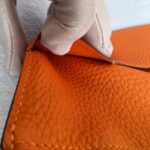 Hermes Dogon Duo Wallet Orange with Togo Leather and Palladium Hardware #OOKL-2 - Image 28