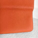 Hermes Dogon Duo Wallet Orange with Togo Leather and Palladium Hardware #OOKL-2 - Image 6