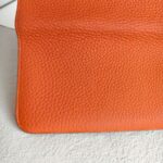 Hermes Dogon Duo Wallet Orange with Togo Leather and Palladium Hardware #OOKL-2 - Image 5