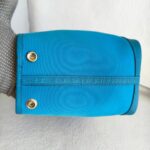 Hermes Garden Party 30 cm Blue Zanzibar with Toile Officer/Negonda Leather #OOKL-1 - Image 8