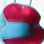 Hermes Garden Party 30 cm Blue Zanzibar with Toile Officer/Negonda Leather #OOKL-1 - Image 28