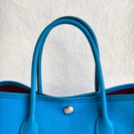 Hermes Garden Party 30 cm Blue Zanzibar with Toile Officer/Negonda Leather #OOKL-1 - Image 18