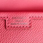 Hermes Jige Clutch Pink Rose with Epsom Leather #OOCR-3 - Image 18