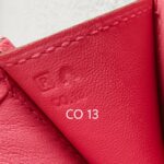 Hermes Jige Clutch Pink Rose with Epsom Leather #OOCR-3 - Image 19