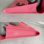Hermes Jige Clutch Pink Rose with Epsom Leather #OOCR-3 - Image 9
