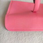 Hermes Jige Clutch Pink Rose with Epsom Leather #OOCR-3 - Image 10