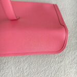 Hermes Jige Clutch Pink Rose with Epsom Leather #OOCR-3 - Image 11