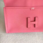 Hermes Jige Clutch Pink Rose with Epsom Leather #OOCR-3 - Image 4