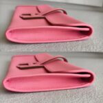 Hermes Jige Clutch Pink Rose with Epsom Leather #OOCR-3 - Image 8