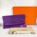 Hermes Plitplat Clutch Ultraviolet Purple with Evercolor #OOCR-1 - Image 2
