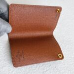 LV Porte Cartes Credit Pression M60937 Brown with Monogram Coated Canvas and Gold Hardware #OOUT-3 - Image 6