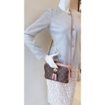 LV Saintonge M44442 Bag Brown/Pink with Monogram Coated Canvas/Leather and Gold Hardware #OOSO-2 - Image 29