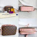 LV Saintonge M44442 Bag Brown/Pink with Monogram Coated Canvas/Leather and Gold Hardware #OOSO-2 - Image 2