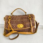 Miu Miu Bag Brown with Leather and Gold Hardware #GUESL-2