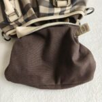 Burberry Hobo Bag Light Cream/Grey with Coated Canvas/Calfskin and Silver Hardware #OORO-10 - Image 29