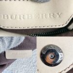 Burberry Hobo Bag Light Cream/Grey with Coated Canvas/Calfskin and Silver Hardware #OORO-10 - Image 23