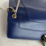 Bvlgari Serpenti Forever Flap Blue with Calf Leather and Gold Hardware #OORO-3 - Image 11