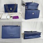 Bvlgari Serpenti Forever Flap Blue with Calf Leather and Gold Hardware #OORO-3 - Image 2