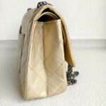 Chanel 2.55 Large Double Flap Light Gold with Aged Calfskin and Ruthenium Hardware #ORUY-4 - Image 7