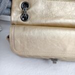 Chanel 2.55 Large Double Flap Light Gold with Aged Calfskin and Ruthenium Hardware #ORUY-4 - Image 25