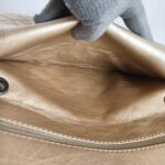 Chanel 2.55 Large Double Flap Light Gold with Aged Calfskin and Ruthenium Hardware #ORUY-4 - Image 29