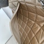 Chanel 2.55 Large Double Flap Light Gold with Aged Calfskin and Ruthenium Hardware #ORUY-4 - Image 28