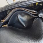 Chanel Coco Handle Medium Black/Maroon with Grained Calfskin/Lizard Skin Handle and Rustic Gold Hardware #OREE-1 - Image 28