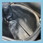 Chanel Coco Handle Medium Black/Maroon with Grained Calfskin/Lizard Skin Handle and Rustic Gold Hardware #OREE-1 - Image 35