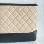 Chanel Clutch Gabrielle O'CASE Black/Beige Aged Calfskin with Rustic Gold Hardware #ORLK-1 - Image 6