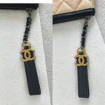 Chanel Clutch Gabrielle O'CASE Black/Beige Aged Calfskin with Rustic Gold Hardware #ORLK-1 - Image 10