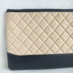 Chanel Clutch Gabrielle O'CASE Black/Beige Aged Calfskin with Rustic Gold Hardware #ORLK-1 - Image 5