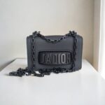 Dior J'Adior Ultra Black Bag with Calf Leather and Black Hardware #OORO-2