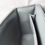 Dior Montaigne Bag Grey with Box Calf Leather and Gold Hardware #OORO-1 - Image 25