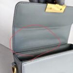 Dior Montaigne Bag Grey with Box Calf Leather and Gold Hardware #OORO-1 - Image 20