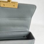 Dior Montaigne Bag Grey with Box Calf Leather and Gold Hardware #OORO-1 - Image 21