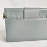 Dior Montaigne Bag Grey with Box Calf Leather and Gold Hardware #OORO-1 - Image 6