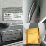 Dior Montaigne Bag Grey with Box Calf Leather and Gold Hardware #OORO-1 - Image 19