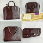 LV Alma PM M40453 Bag Prune with Electric Epi Leather and Gold Hardware #OORO-4 - Image 2