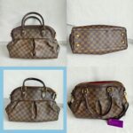 LV Trevi Bag Brown Damier Ebene Coated Canvas/Leather and Gold Hardware #ORUY-1 - Image 2