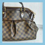LV Trevi Bag Brown Damier Ebene Coated Canvas/Leather and Gold Hardware #ORUY-1 - Image 4