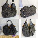 LV XL Bag Dark Grey/Black with Monogram Denim/Leather and Gold Hardware #ORLE-2 - Image 2