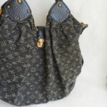 LV XL Bag Dark Grey/Black with Monogram Denim/Leather and Gold Hardware #ORLE-2 - Image 4