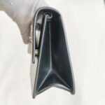 Off White Mini Jitney Crossbody/Waist Pouch/Clutch Black with Box Leather and Silver Hardware #ORUC-2 - Image 7