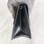 Off White Mini Jitney Crossbody/Waist Pouch/Clutch Black with Box Leather and Silver Hardware #ORUC-2 - Image 5