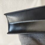 Off White Mini Jitney Crossbody/Waist Pouch/Clutch Black with Box Leather and Silver Hardware #ORUC-2 - Image 9