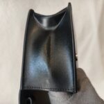 Off White Mini Jitney Crossbody/Waist Pouch/Clutch Black with Box Leather and Silver Hardware #ORUC-2 - Image 8